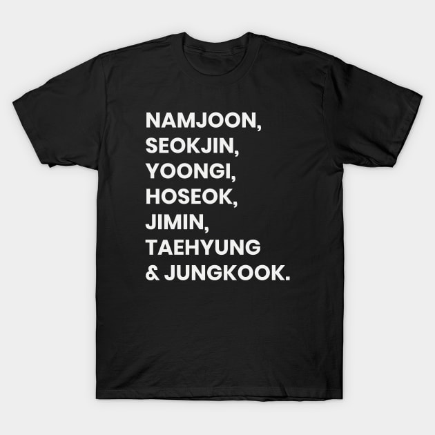 BTS FANCHANT (BTS) T-Shirt by goldiecloset